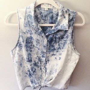 Lola Rae denim tie top